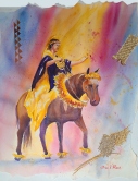 Rider Watercolor