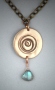 Jill Gibson's Bronze Spiral Pendant #96
