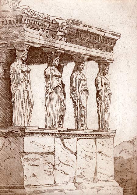 Caryatids Acropolis Athens