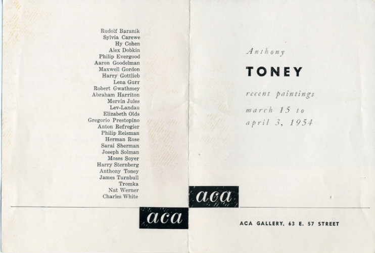 ACA Gallery (1954) pg.1