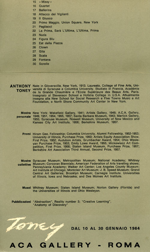 ACA Gallery in Rome (1964) pg.2