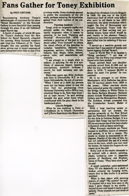 Newspaper article (1982)