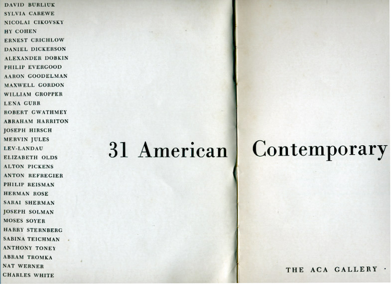 31 Artists at ACA (1959)