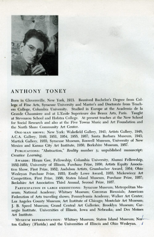 31 Artists at the ACA pg.2 (1959)