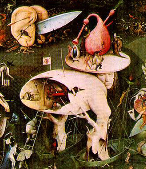 The garden of Earthly Delights by Hyeronimus Bosch (Hell panel detail)