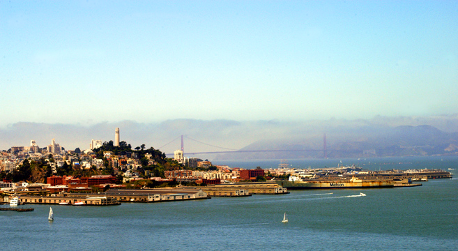 Embarcadero as seen from the Bay Bridge