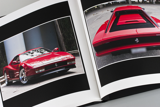 The Ferrari Testarossa Art Photography Book (Page Samples H)