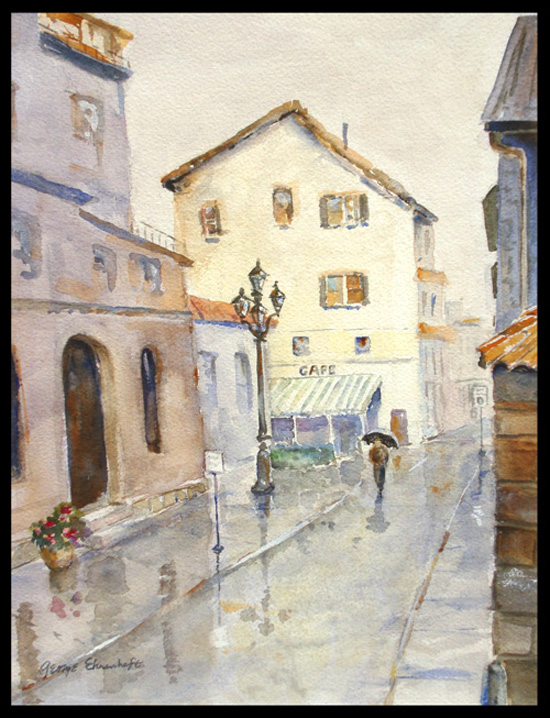 Rainy Day in Lucca
