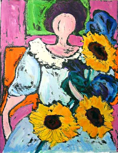 Madame Matisse with Sun Flowers