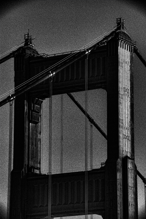 Golden Gate Bridge North Tower Top Marin Side
