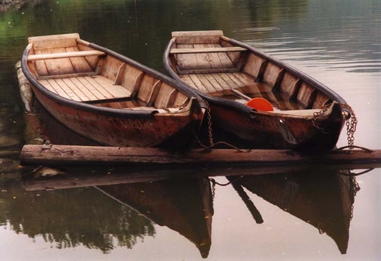 Rowboats, Danube River, Austria, 1989