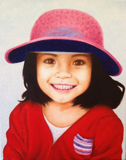 Girl in Pink Hat