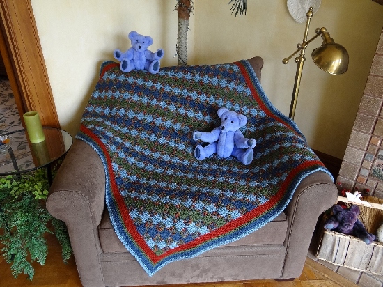 Quilted Williamsburg Print Throw