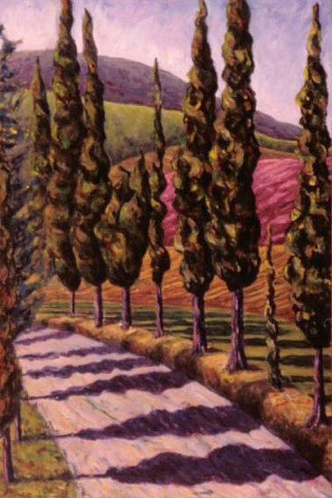Tuscan Cypress Road
