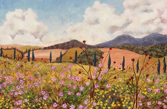 Tuscan Flower Field