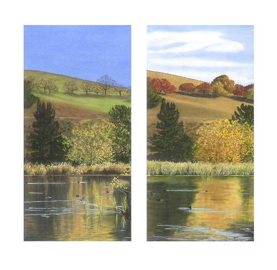 Lorraine Capparell's Seasons of Life Diptych