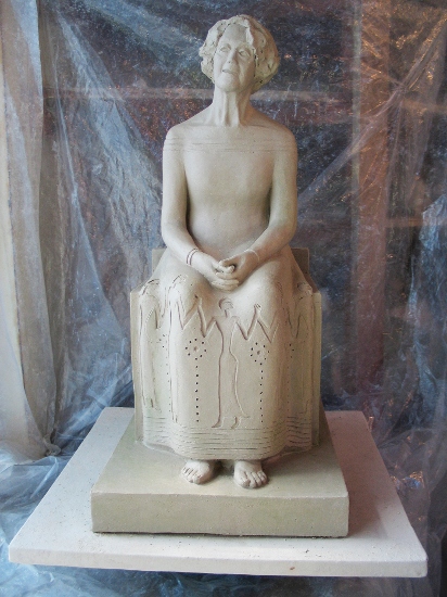 Lorraine Capparell's Crone Enthroned (Clay)