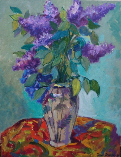 Lilac in chinese vase