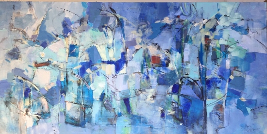 Library of Blues 36x72