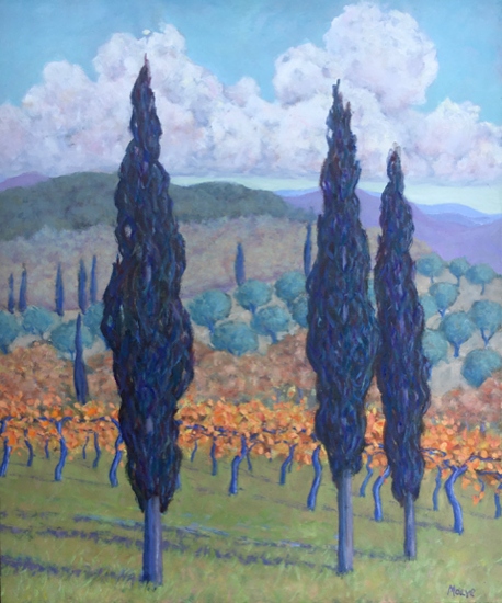 Maeve Croghan's Tuscan Cypress & Vines