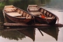 Anne Gomes's Rowboats, Danube River, Austria, 1989