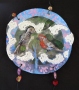 Pauline Crowther Scott's Two Finches plate