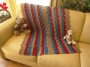 Russell Eng's Lacy Shells & Stripes Throw