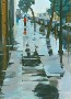 Guenevere Schwien's Rainy Sidewalk